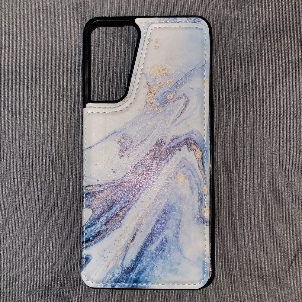 6.2" Opal Blue Marble Phone Case - S21